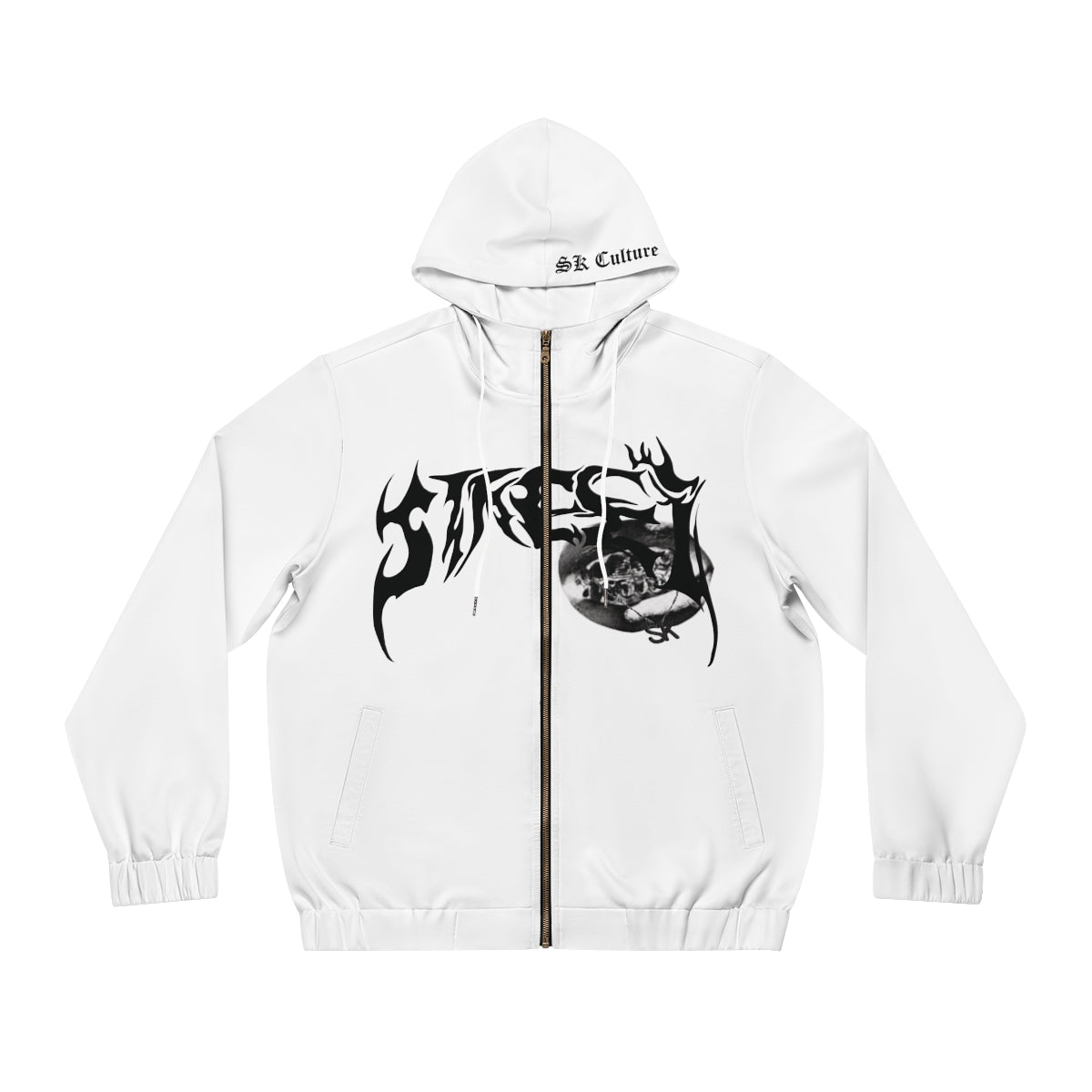 SK Silver Full-Zip White/Black