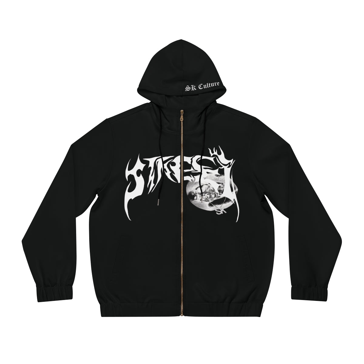 SK Silver Full-Zip White/Black